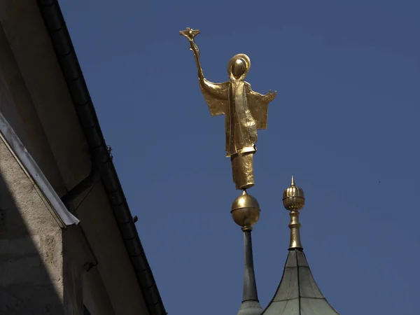 Graz Österrike Historiska Kupol Katedral Kyrka Detalj Tak Dekoration Utsikt — Stockfoto