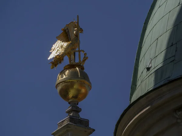 Graz Rakousko Historické Kopule Katedrála Kostel Detail Střešní Dekorace Pohled — Stock fotografie