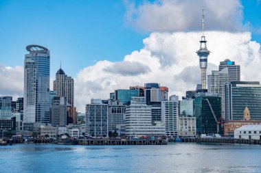Aukland City manzaralı deniz manzaralı