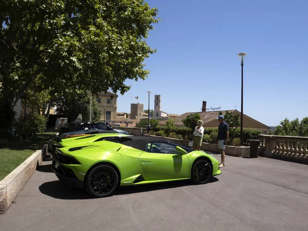 Grasse France June 2022 Lamborghini Bull Run Bull Days Міжнародна — стокове фото