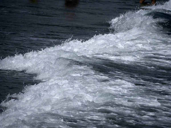 Dettaglio Onde Liguria Del Mar Mediterraneo Close — Foto Stock