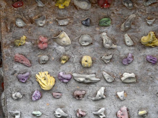 Climbing Training Wall Close Detail — Stock Photo, Image