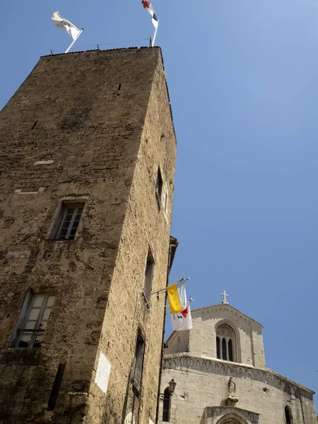 Grasse France Ortaçağ Köy Kaynağı Tarihi Evler — Stok fotoğraf