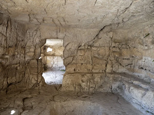 Ancient Cava Ispica Gymnasium Sicily — Photo