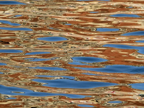 Orange Reflections Sea Painting — Photo