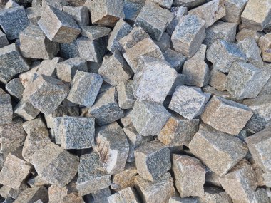Roma kaldırım döşemesi dokusu için sampietrini granit taşlar