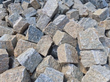 Roma kaldırım döşemesi dokusu için sampietrini granit taşlar