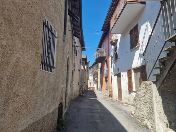 Grondona Old Medieval Piedmont Village Houses — Stock Photo, Image