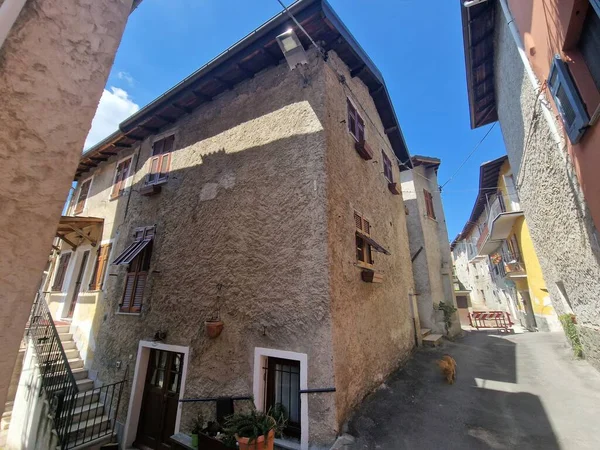 Grondona Old Medieval Piedmont Village Houses — Fotografia de Stock