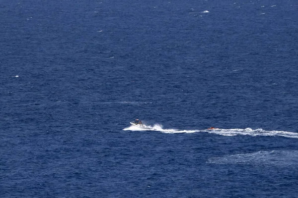 Mensen Hebben Plezier Bananenboot Mooie Frankrijk — Stockfoto