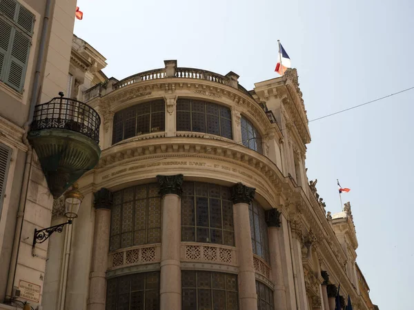 Güzel Fransa Eski Kasaba Binaları Opera Binaları Boyadı — Stok fotoğraf