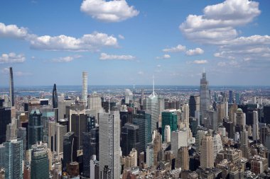 Hudson Metrosu Cam Terası 'ndan New York City Hava Panoraması