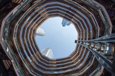 Manhattan, New York 'taki Hudson Yards Merdiveni.