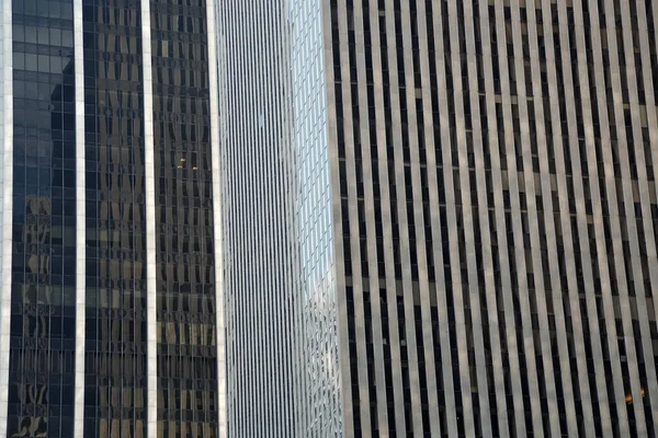 New York Skycrapers Città Dalla Vista Sulla Strada Nella Giornata — Foto Stock