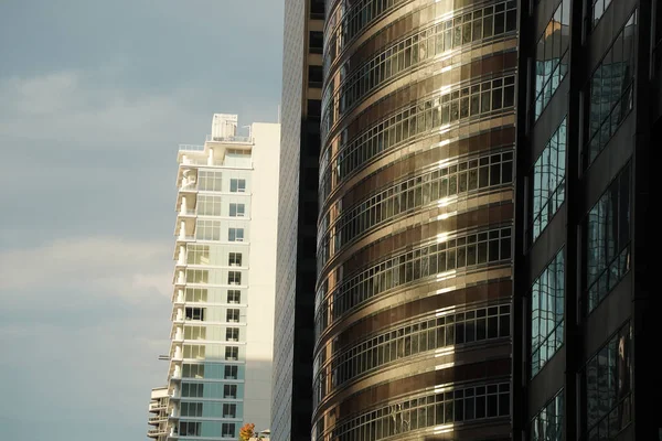 New York Skycrapers Ville Vue Sur Rue Jour Ensoleillé — Photo