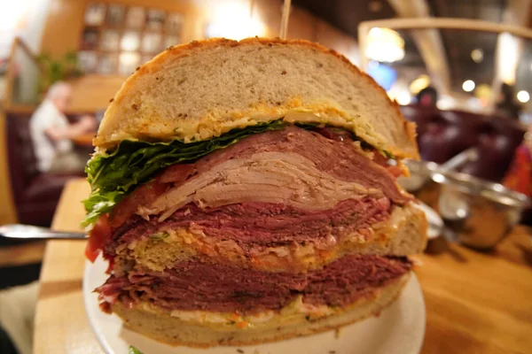 the monster biggest world sandwich in new york city deli