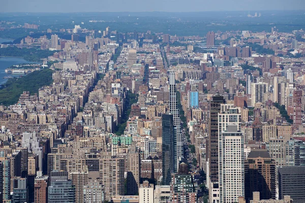Nowy Jork Panorama Miasta Hudson Jardów Szklany Taras — Zdjęcie stockowe