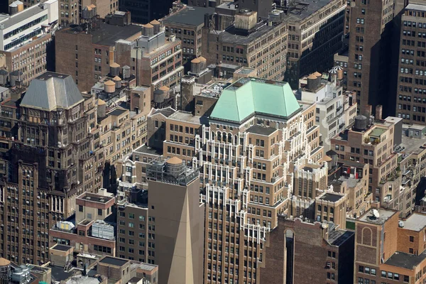 Панорама Города Нью Йорка Террасы Стекла Гудзонова Двора — стоковое фото