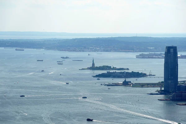 Нью Йоркська Міська Аеродинамічна Панорама Скляної Тераси — стокове фото