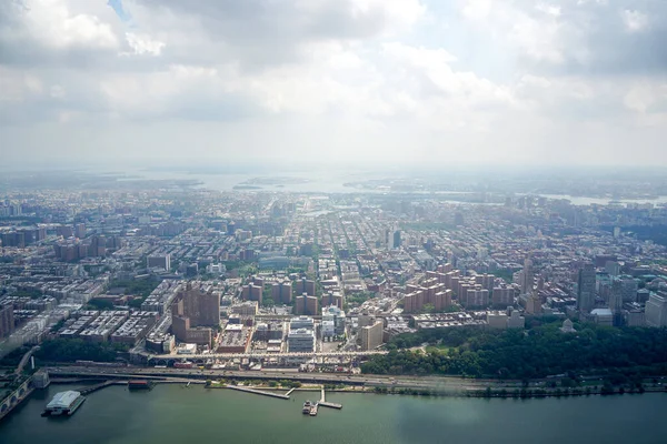 Nueva York Visita Helicóptero Manhattan Vista Aérea Panorámica Ciudad —  Fotos de Stock