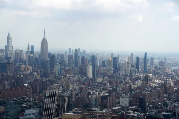 Nueva York Visita Helicóptero Manhattan Vista Aérea Panorámica Ciudad —  Fotos de Stock