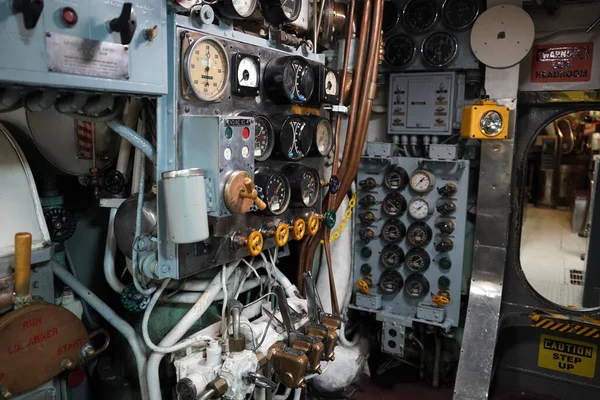 Військова Війна Підводний Корабель Внутрішній Корабель — стокове фото