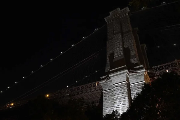 Manhattan New York City Night View Dumbo — Stock Photo, Image