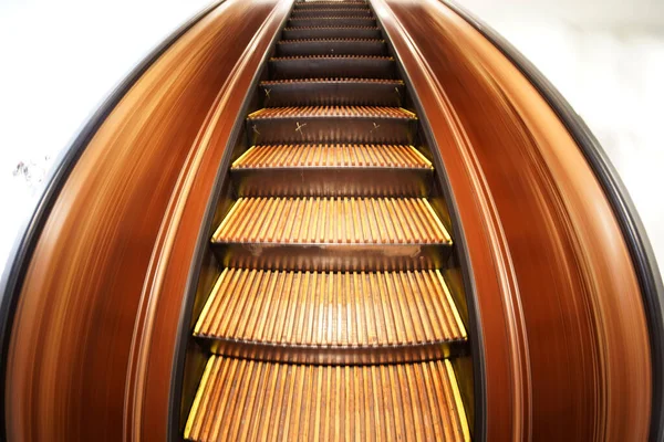 Vieja Escalera Mecánica Madera Antigua Centro Comercial Ciudad Nueva York — Foto de Stock