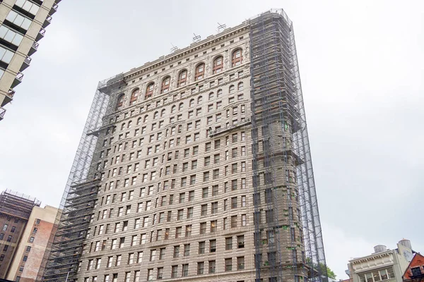 Flatiron Building Renovation New Йоркский Город Манхэттен — стоковое фото