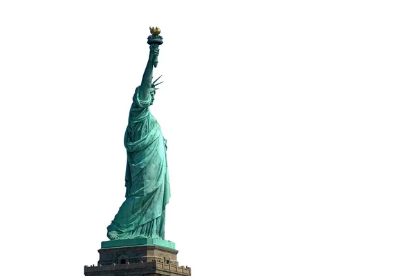 自由の女神像 ニューヨーク市Usa島の白 — ストック写真