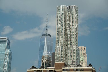 Güney Manhattan New York gökdelen binaları şehir manzarası