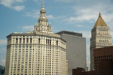 Güney Manhattan New York gökdelen binaları şehir manzarası