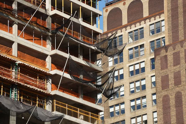 New York City Manhattan Nuovi Grattacieli Costruzione Costruzione — Foto Stock