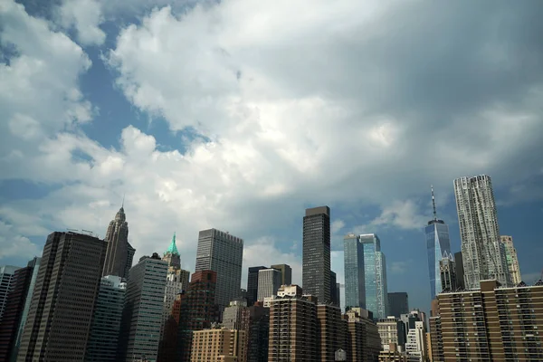 Dél Manhattan New York Felhőkarcoló Épületek Városkép — Stock Fotó