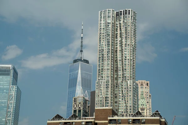 Jižní Manhattan New York Mrakodrap Budovy Cityscape — Stock fotografie