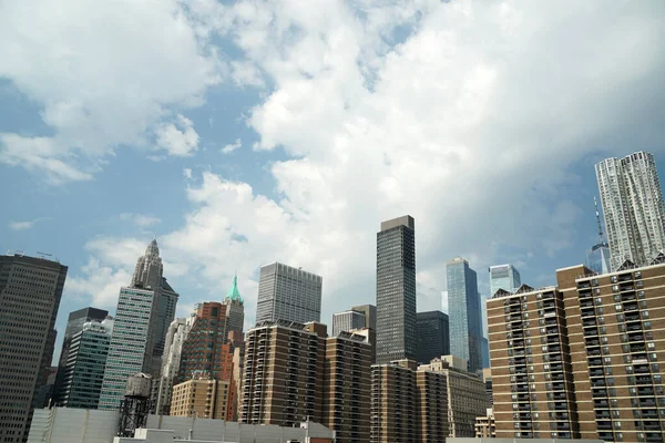 Manhattan Sul Nova Iorque Arranha Céus Edifícios Paisagem Urbana — Fotografia de Stock