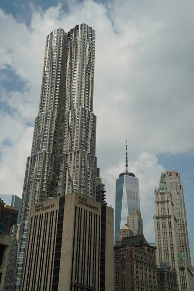 Sud Manhattan New York Grattacielo Edifici Paesaggio Urbano — Foto Stock
