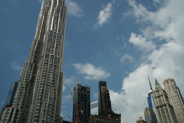 Manhattan Sul Nova Iorque Arranha Céus Edifícios Paisagem Urbana — Fotografia de Stock