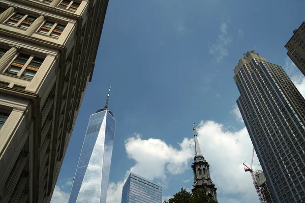 Sud Manhattan New York Gratte Ciel Bâtiments Paysage Urbain — Photo