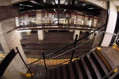 New York metro istasyonu, Chambers caddesi istasyon manzaralı.