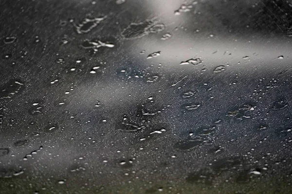 Ulewny Deszcz Szczegółach Wycieraczek Samochodowych — Zdjęcie stockowe