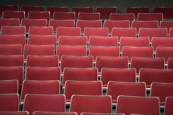 Many Red Empty Seat Theatre — Stock Photo, Image