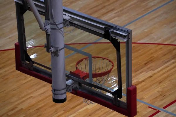 Empty Basketball Court Detail View — Stock Photo, Image