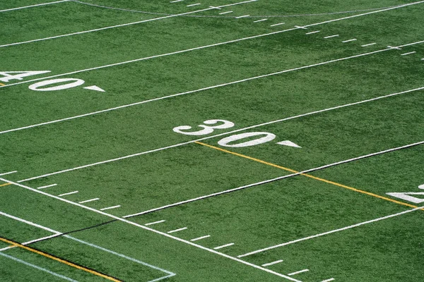 空のアメリカンフットボールのラクロスフィールド — ストック写真