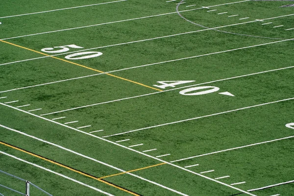 Empty American Football Lacrosse Field — Stock Photo, Image