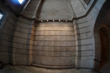 Halk kütüphanesi. New York. ABD. İç mekan.