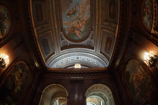 Public Library New York City Usa Interior People — Stock Photo, Image