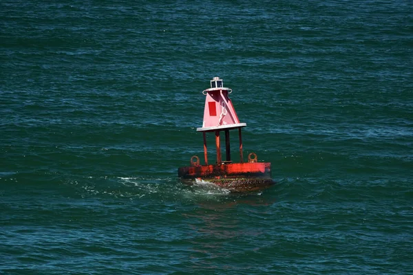 Bouy Vermelho Sandy Neck Farol Oceano Atlântico Cape Bacalhau Barnstable — Fotografia de Stock