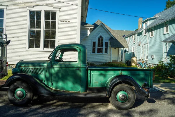 Oude Auto Uit Oude Martha Wijngaard Peperkoek Huizen Historische Wijk — Stockfoto