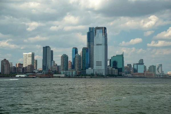 New York City Manhattan View Cityscape Hudson River Liberty Island — Stock Photo, Image